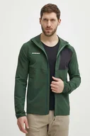 Bluzy męskie - Mammut bluza sportowa Madris Light ML kolor zielony - miniaturka - grafika 1