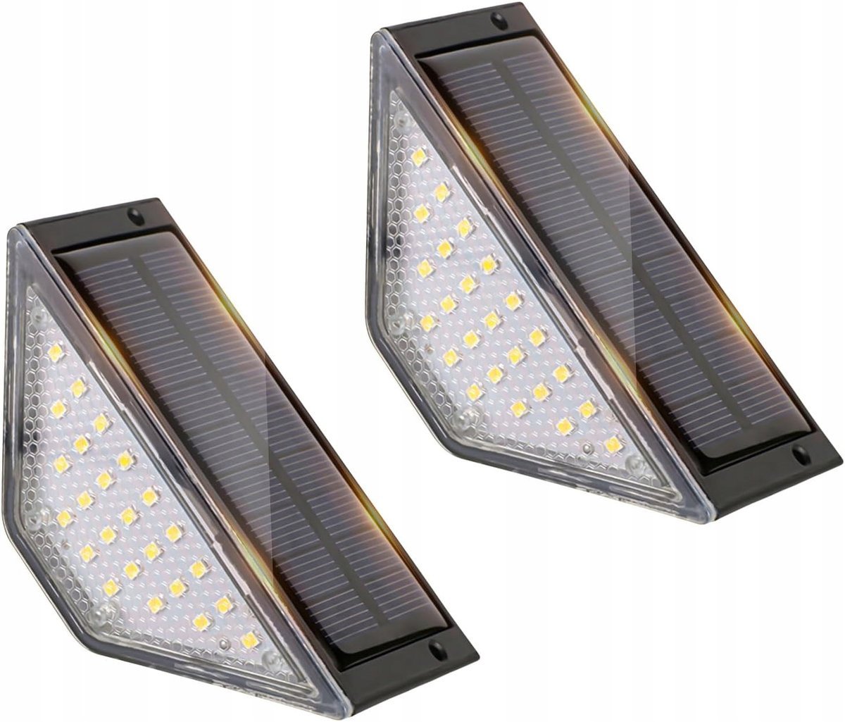Lampy schodowe solarne 3000K IP65 Flintronic czarne