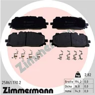 Klocki hamulcowe - Klocki hamulcowe - komplet ZIMMERMANN 25861.170.2 - miniaturka - grafika 1