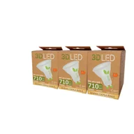 Żarówki LED - Żarówka 3D LED GU10 8 W barwa ciepła 3 sztuki - miniaturka - grafika 1