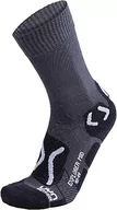 Skarpetki damskie - UYN UYN męskie skarpety trekkingowe Outdoor Explorer MID Man czarny Anthracite/Pearl Grey 35-38 S100048 - miniaturka - grafika 1