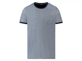 Koszulki męskie - LIVERGY LIVERGY T-shirt męski z wiskozą (L (52/54), Niebieski) 4055334534321 - grafika 1