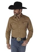 Koszule męskie - Wrangler Męska koszula robocza z długim rękawem o kroju kowbojskim, mocne wykończenie, Skóra surowa, 3XL - miniaturka - grafika 1