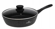 Patelnie - PATELNIA Głęboka MARMUROWA 30cm Z POKRYWKĄ Indukcja Gaz 8617 - miniaturka - grafika 1