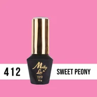 Lakiery hybrydowe - Molly Lac Lakier hybrydowy MollyLac Limited Edition Sweet Peony 10 g Nr 412 - miniaturka - grafika 1