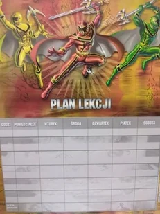PLAN LEKCJI ROZKŁAD ZAJĘĆ, WYDZIERANY ARKUSZE - Szkolne artykuły papiernicze - miniaturka - grafika 1