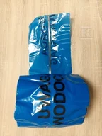 Systemy ekspozycyjne i znaki informacyjne - Folia LDPE / taśma ostrzegawczo-lokalizacyjna z nadrukiem "WODOCIĄG", kolor niebieski, rolka, szer.200mm / gr. 0.08mm / dł.100m, z wkładką o - miniaturka - grafika 1