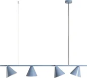 Lampy sufitowe - Lampa wisząca Aldex Lampa wisząca z kloszami Form 1108L16 Aldex nad stół niebieska - miniaturka - grafika 1