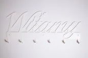 Wieszaki i stojaki - Wieszak Metalowy Witamy biały - miniaturka - grafika 1