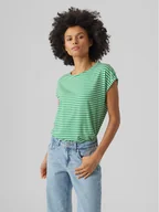 Koszulki i topy damskie - Vero Moda T-Shirt Ava 10284469 Zielony Regular Fit - miniaturka - grafika 1