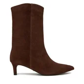 Botki damskie - Botki Gino Rossi EO-TANYA-121972 Brązowy - miniaturka - grafika 1