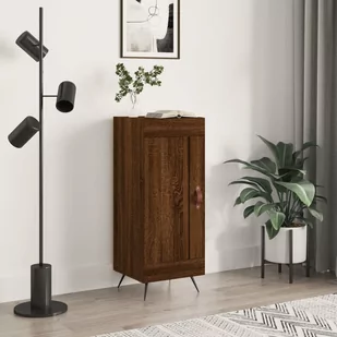 vidaXL Szafka, brązowy dąb, 34,5x34x90 cm, materiał drewnopochodny - Komody - miniaturka - grafika 1