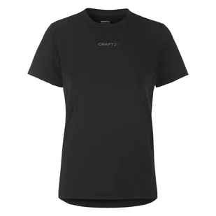 Damska Koszulka z krótkim rękawem CRAFT ADV ESSENCE SS TEE 2 W 1914798-999000 – Czarny - Koszulki i topy damskie - miniaturka - grafika 1