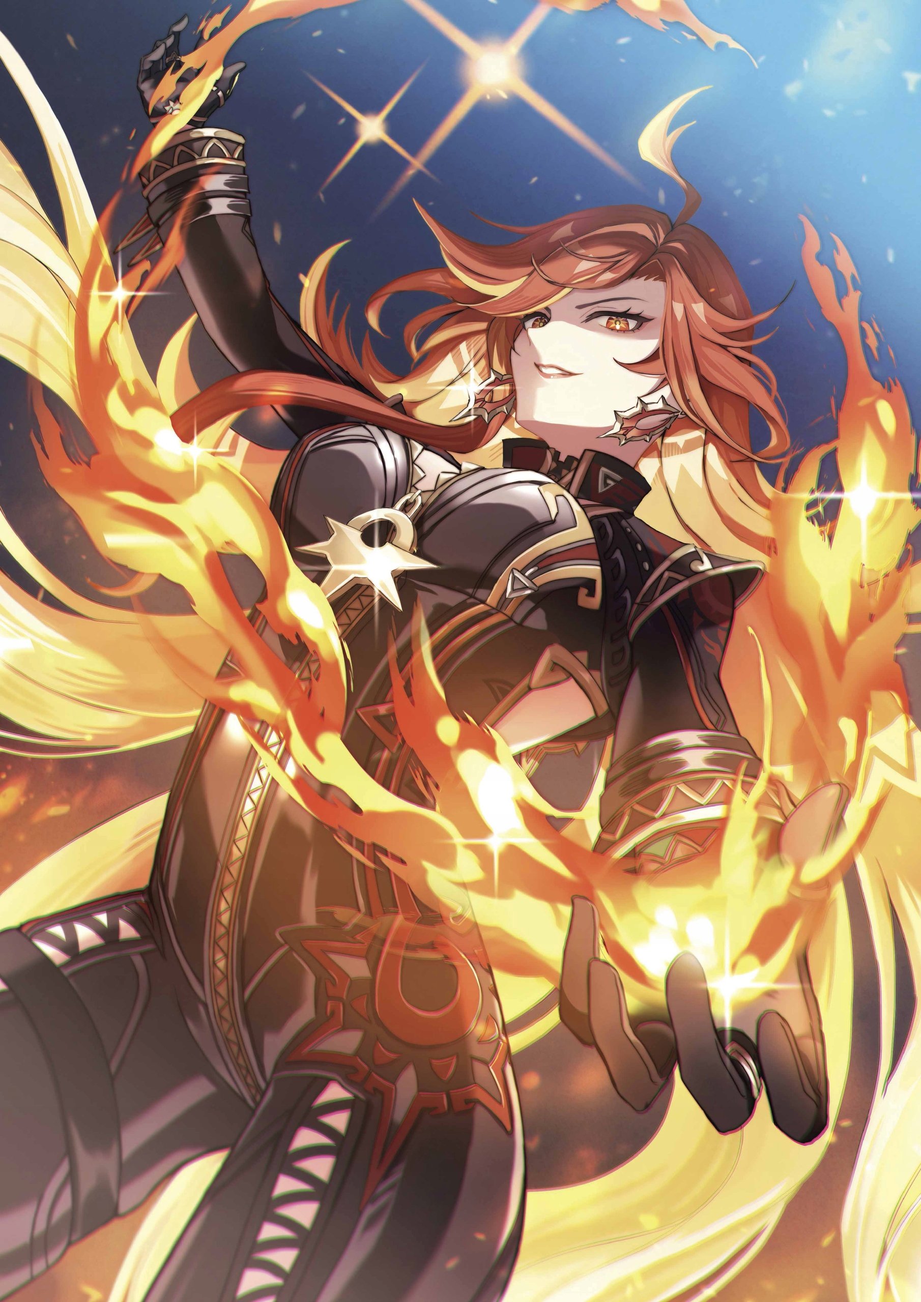 Plakat A3 Genshin Impact Anime Gra Mavuika