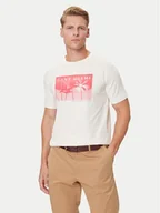 Koszulki męskie - Gant T-Shirt 2003342 Écru Regular Fit - miniaturka - grafika 1