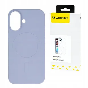 Silikonowe etui Wozinsky Silicone Case kompatybilne z MagSafe na Samsung Galaxy S24 FE - fioletowe - Etui i futerały do telefonów - miniaturka - grafika 1