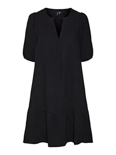 VERO MODA Sukienka damska, czarny, M - Sukienki - miniaturka - grafika 1