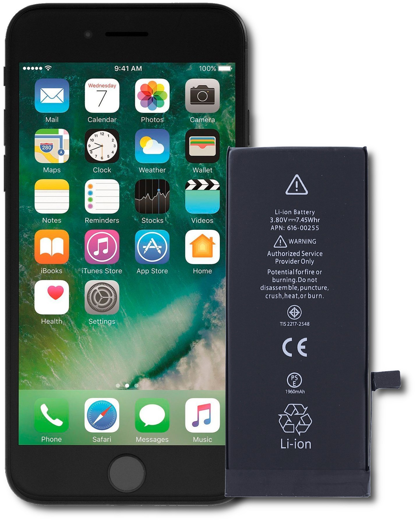 Bateria Mobilepart Bateria do iPhone 7 Nowy Akumlator 1960 mAh