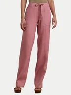 Spodnie damskie - LAUREN RALPH LAUREN Spodnie materiałowe 200735136022 Różowy Regular Fit - miniaturka - grafika 1