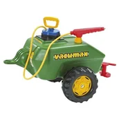Jeździki dla dzieci - Rolly Toys Cysterna Przyczepa do traktorka Zielona z opryskiwaczem 122868 - miniaturka - grafika 1