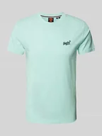 Koszulki męskie - T-shirt z wyhaftowanym logo - miniaturka - grafika 1