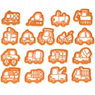 Formy do ciast - Foremki ciastek Pojazdy Auta Autka Zestaw 17 szt. - miniaturka - grafika 1