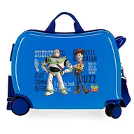 Walizki - Disney Toy Story 4 walizka kabinowa, wielokolorowa, 37 x 55 x 20 cm, z twardego tworzywa ABS, zamek szyfrowy, 32 l, 2,5 kg, 4 podwójne kółka, bagaż podręczny, Friend (niebieski) - 2459862 - miniaturka - grafika 1