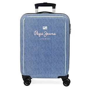 Pepe Jeans Lena Walizka kabinowa Niebieski 38x55x20 cms Twarde ABS Zamknięcie szyfrowe boczne 34L 2 kg 4 koła Bagaż ręczny, niebieski, Talla única, Walizka kabinowa - Walizki - miniaturka - grafika 1