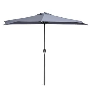 GRAFITOWY PARASOL PÓŁOKRĄGŁY 2,7M FALKON GRAFIT - Parasole ogrodowe - miniaturka - grafika 1