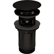 Syfony - Deante CLICK-CLACK Korek do umywalki lub bidetu z tuleją - uniwersalny Nero NHC_N10U - miniaturka - grafika 1