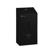 Dozowniki papieru i mydła dla firm - Dozownik do mydła bezdotykowy Merida STELLA Black Line1000 ml, stal kolor czarny - miniaturka - grafika 1