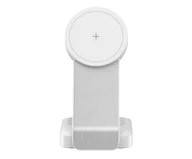 Ładowarki do telefonów - Silver Monkey Alu MagCharger Qi2 3in1 biała - miniaturka - grafika 1