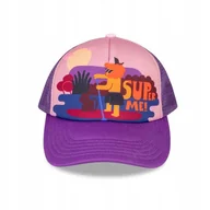 Czapki dla dzieci - Czapka Dashki Yupi Super Me Pink z otworem na kucyk rozmiar Kids (54cm) - miniaturka - grafika 1