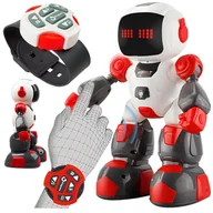 Roboty dla dzieci - ZDALNIE STEROWANY INTERAKTYWNY ROBOT DŹWIĘK ŚWIATŁA LED NAGRYWANIE ZEGAREK - miniaturka - grafika 1