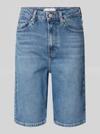 Spodenki damskie - Szorty jeansowe o kroju slim fit z detalem z logo - miniaturka - grafika 1