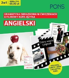 Gramatyka obrazkowa/filmowy kurs. Angielski 2w1 - Książki do nauki języka angielskiego Gramatyka obrazkowa/filmowy kurs. Angielski 2w1 - Książki do nauki języka angielskiego - miniaturka - grafika 1