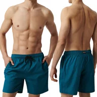 Kąpielówki męskie - Szorty Kąpielowe Męskie ATLANTIC Szybkoschnące Kąpielówki z Kieszeniami XXL - miniaturka - grafika 1