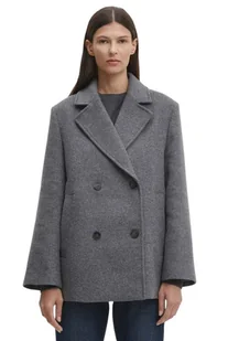 Płaszcz damski wełniany MARC O'POLO| rozmiar 42, szary - Płaszcze damskie - miniaturka - grafika 1