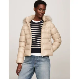 Tommy Hilfiger Puchowa kurtka Regular Fit - Kurtki damskie - miniaturka - grafika 1