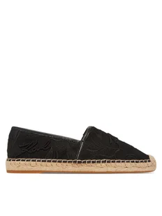 KARL LAGERFELD Espadryle Kamini KL80121A Czarny - Espadryle damskie - miniaturka - grafika 1