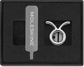 Notesy i bloczki - Przypinka na notes Moleskine zodiak byk srebrna - miniaturka - grafika 1