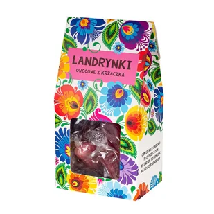 LANDRYNKI OWOCOWE Z DRZEWKA - ŁOWICKIE BIAŁE 150g FOLKSTAR - Cukierki - miniaturka - grafika 1