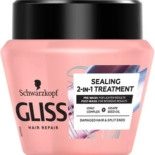 Gliss Kur Split Ends Miracle Sealing 2in1 Treatment maska spajająca do włosów zniszczonych z rozdwojonymi końcówkami 300ml - Maski do włosów - miniaturka - grafika 1