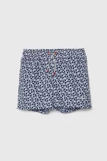 Spodnie i spodenki dla chłopców - Pepe Jeans szorty kąpielowe dziecięce P PRINT SWIMSHORT kolor granatowy - grafika 1