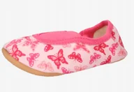 Kapcie damskie - Beck Kapcie Różowe Wuwane W Motyle Klasyk 24 Ż2S - miniaturka - grafika 1