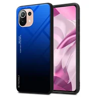 Etui i futerały do telefonów - Pokrowiec Do Xiaomi Mi 11 LITE (4G / 5G) / 11 LITE NE Etui w NIEBIESKO - CZARNY TPU Obudowa Case Cover Plecki Ochronny Cadorabo - miniaturka - grafika 1