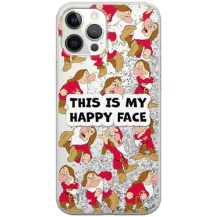 ERT GROUP etui na telefon Apple Iphone 12 PRO MAX, case oryginalny i oficjalnie licencjonowany przez Disney, wzór Snow White & 7 dwarfs 014, optymalnie dopasowane, z efektem płynnego brokatu - Etui i futerały do telefonów - miniaturka - grafika 1