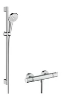 Zestawy prysznicowe - Hansgrohe Croma Select E Vario Zestaw prysznicowy 65 cm chrom/biały 27081400 - miniaturka - grafika 1