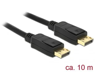 Kabel Delock DisplayPort - DisplayPort 10m czarny 84862 - Kable komputerowe i do monitorów - miniaturka - grafika 1