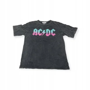 Koszulka T-shirt damski okrągły dekolt Stradivarius AC/DC XS - Koszulki i topy damskie Koszulka T-shirt damski okrągły dekolt Stradivarius AC/DC XS - Koszulki i topy damskie - miniaturka - grafika 1